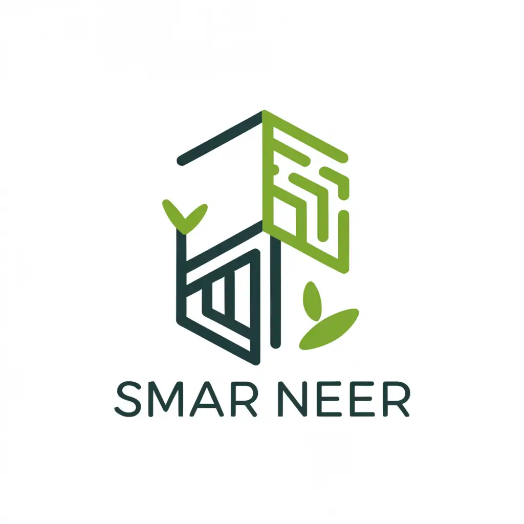 a logo design,with the text "smart neer", main symbol:Belding,Moderate,be used in Real Estate industry,clear background