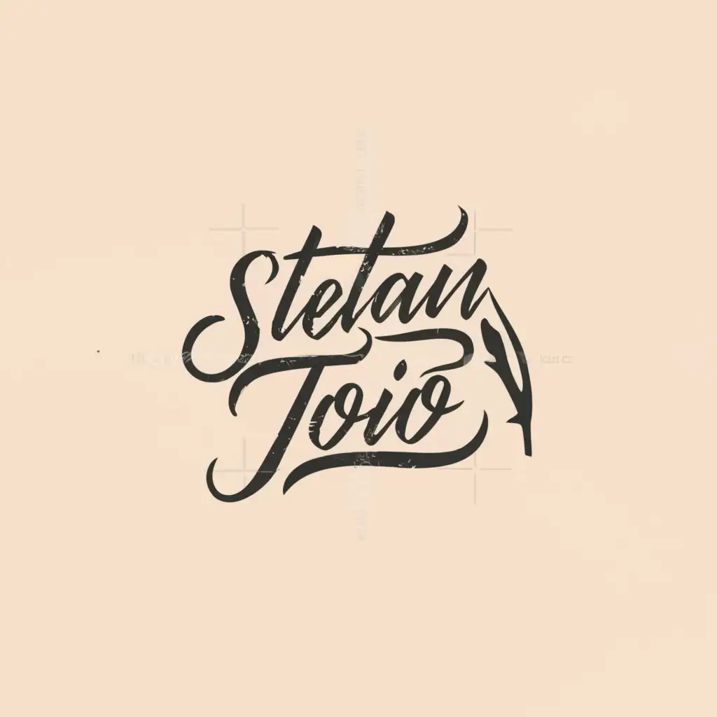 a logo design,with the text "Stefan Toio", main symbol:handwritten,Moderate,clear background