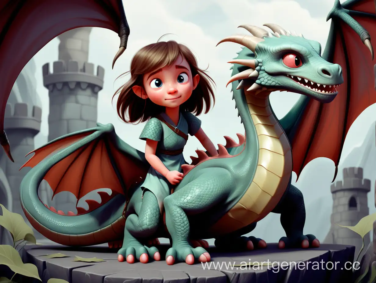 Сказка о маленькой девочке в мире драконов