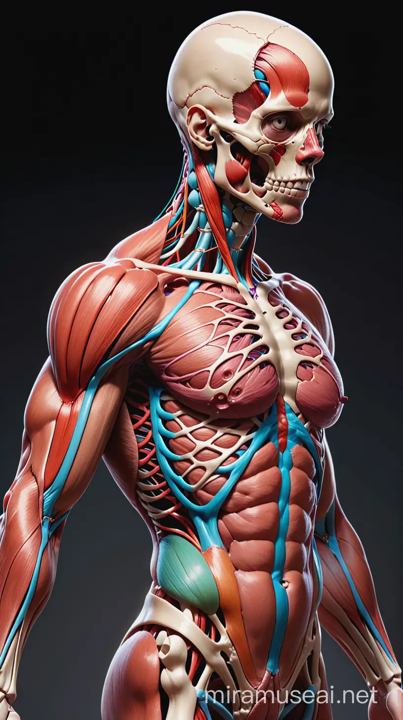 Detailed Anatomy Illustration in 8K UHD Resolution