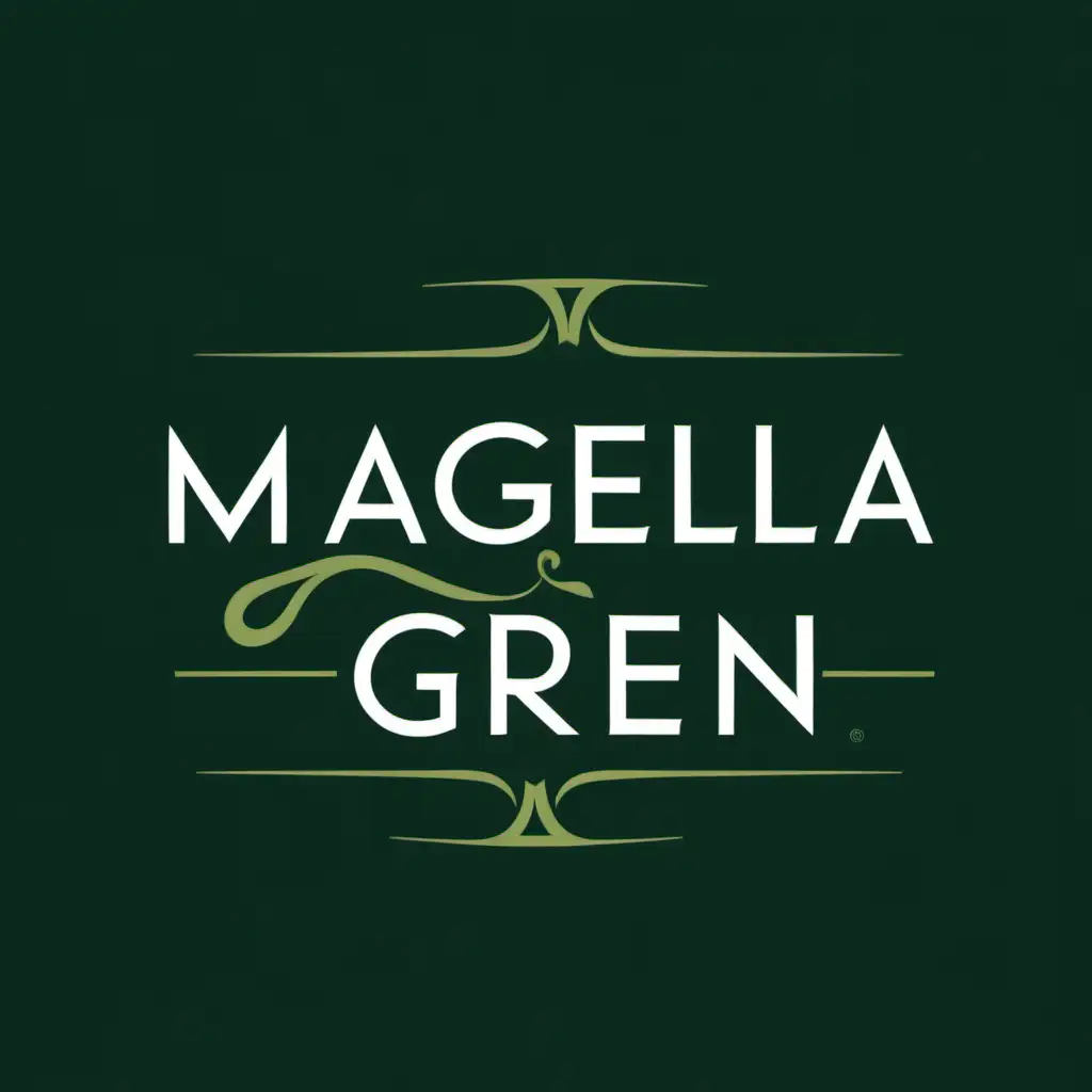 Magella Green Logo Design Natureinspired Elegance in Corporate Identity