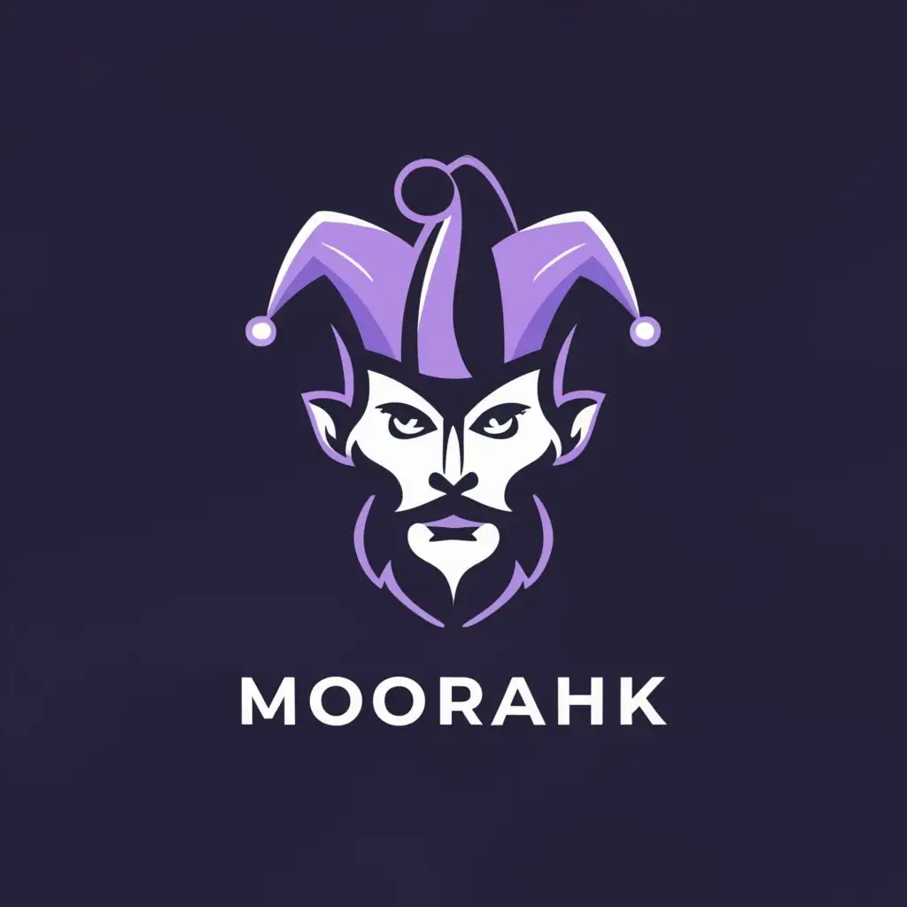a logo design,with the text "Moorakh", main symbol:fool man face, be used in Religious industry