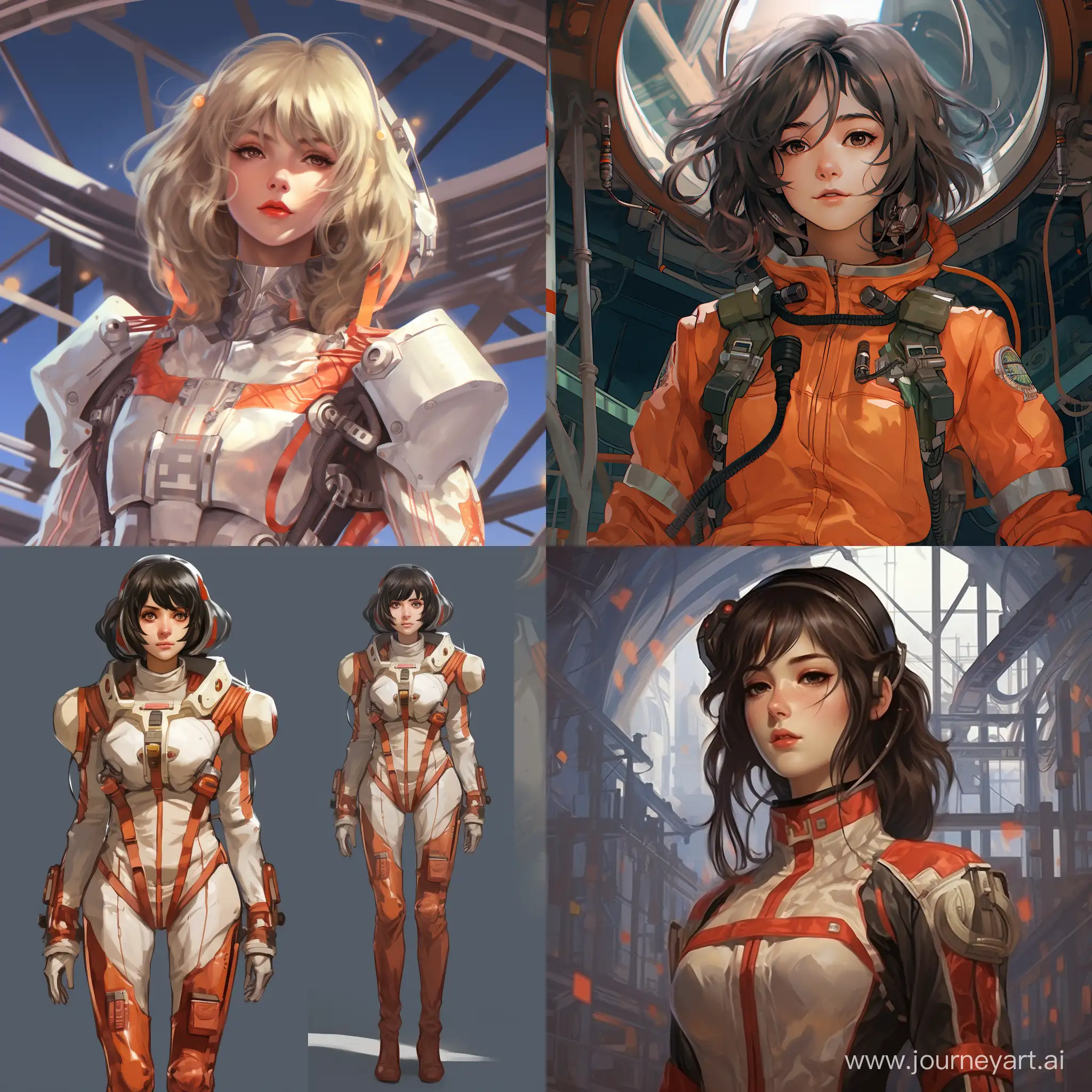 anime girl spacesuit USSR