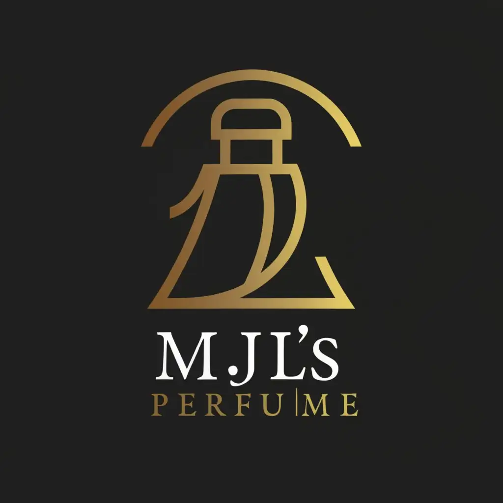 a logo design,with the text "MJL's Perfume", main symbol:Perfume,Moderate,be used in Retail industry,clear background