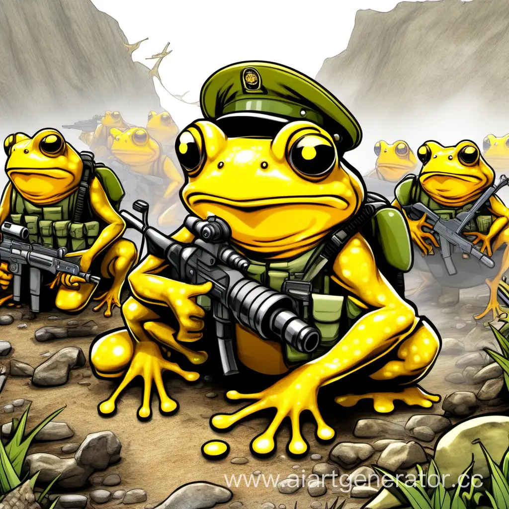 Gelb kröte,  Turbo toad, krypto, Soldaten, army