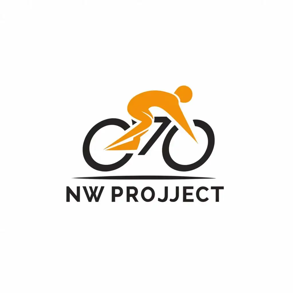 a logo design,with the text "NW Project", main symbol:Bike sport,Moderate,clear background