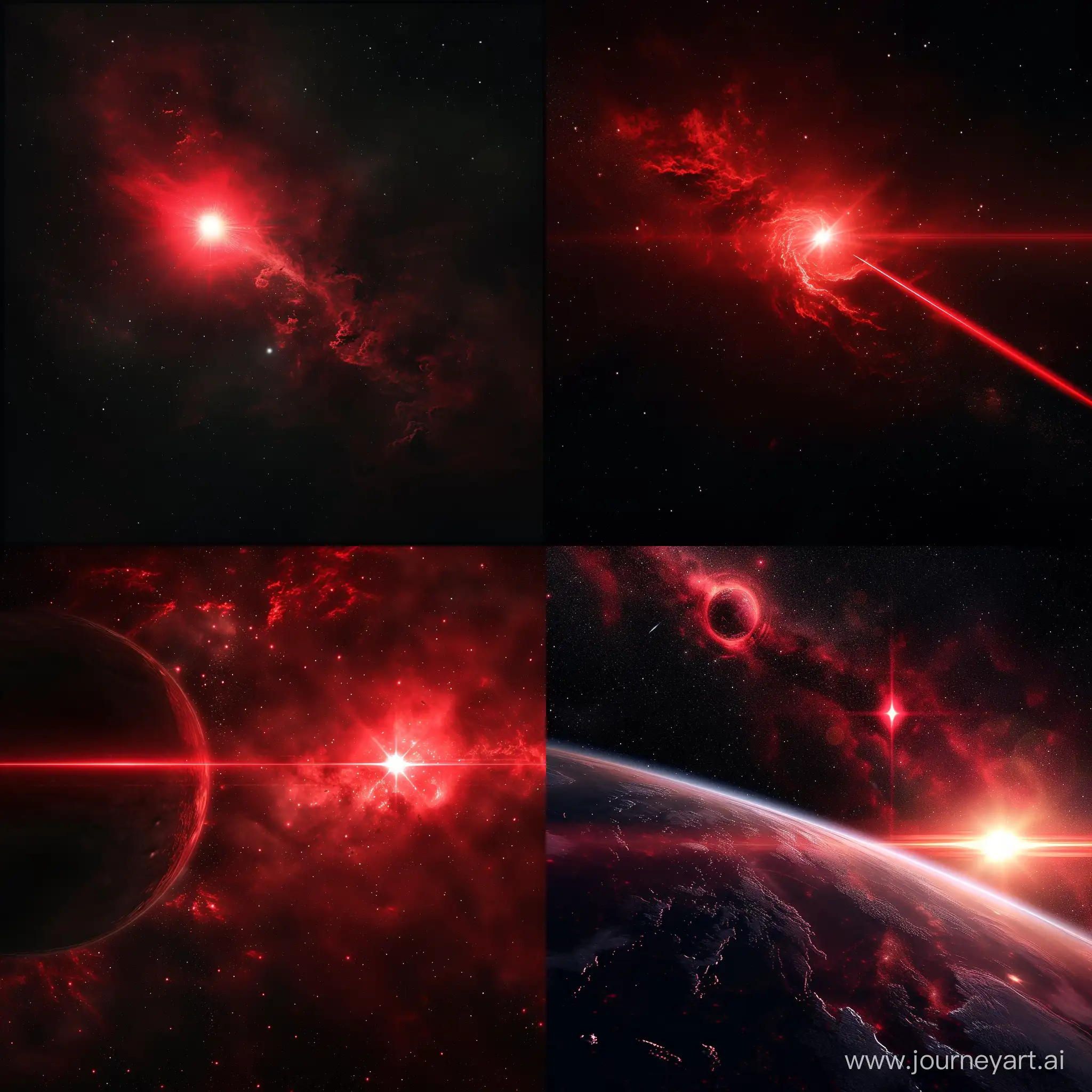 красный свет в космосе