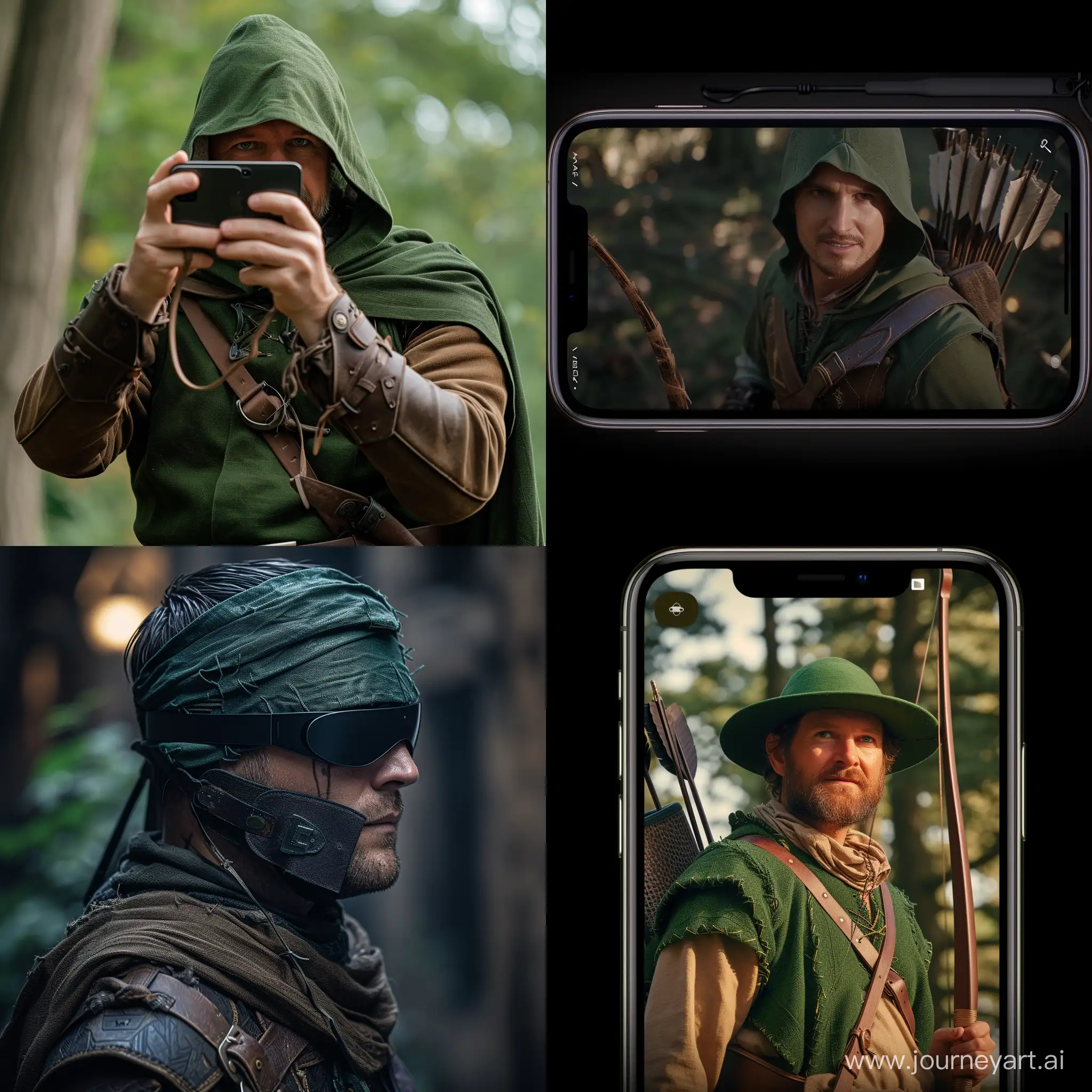 Robin Hood with the new Apple Vision Pro.