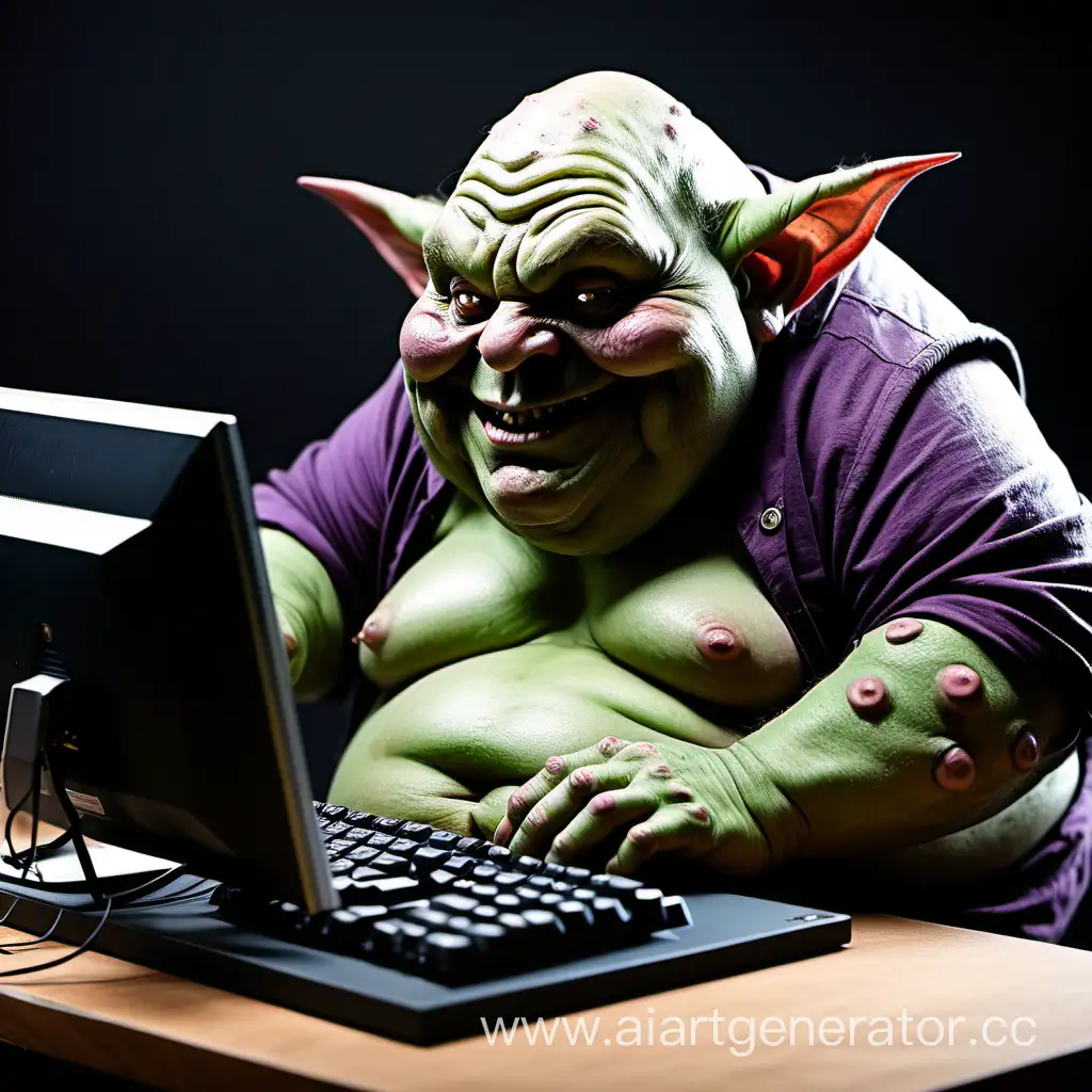 Quirky-Goblin-Enjoying-Computer-Gaming