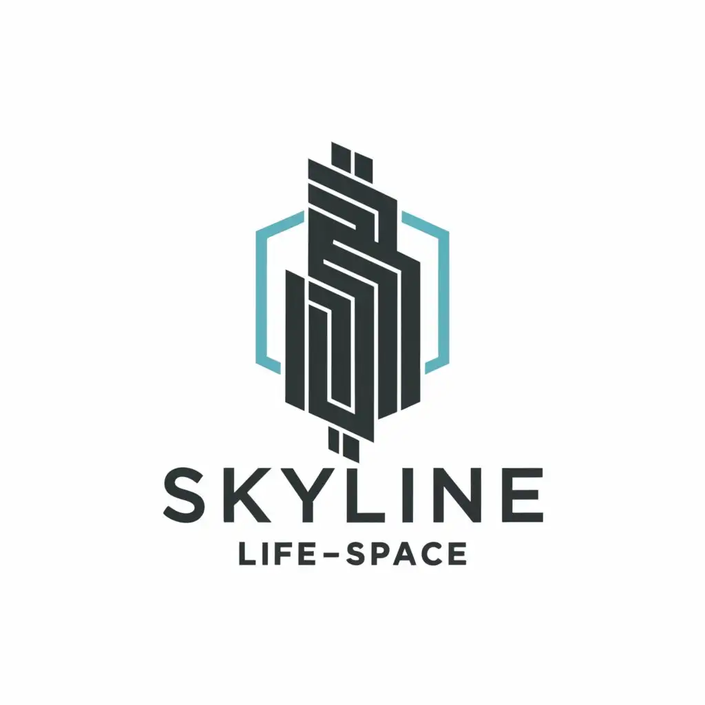 a logo design,with the text 'Skyline Life-Space', main symbol:Skyline,complex,clear background