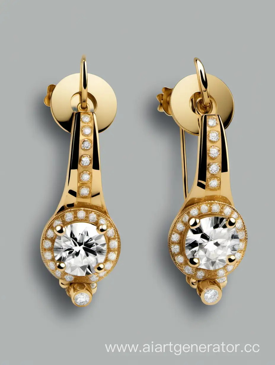 Exquisite-Gold-Earrings-with-Dazzling-Diamonds-Elegant-Jewelry-Collection