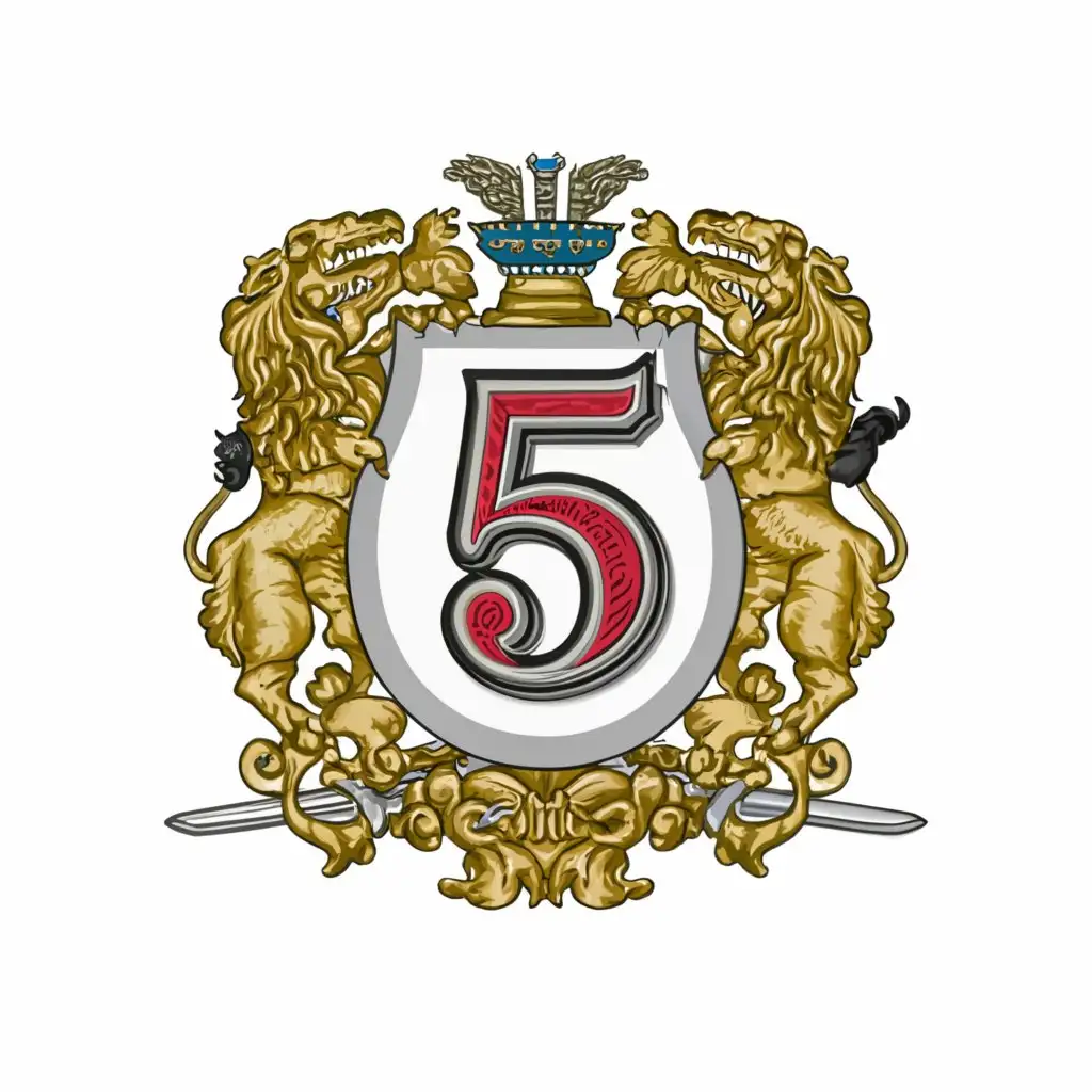 a logo design,with the text '5th', main symbol:military regiment emblem, classical style,Moderate,clear background