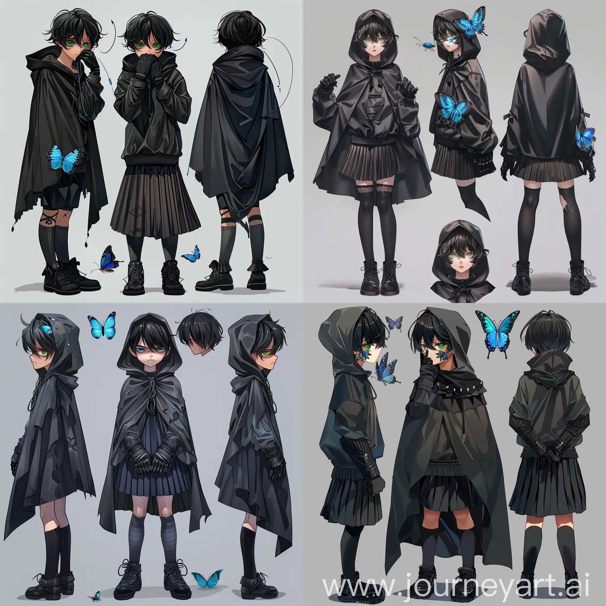 Mysterious-Hooded-Figure-with-Blue-Butterfly-Enigmatic-Male-Character-in-Cloak-and-Boots