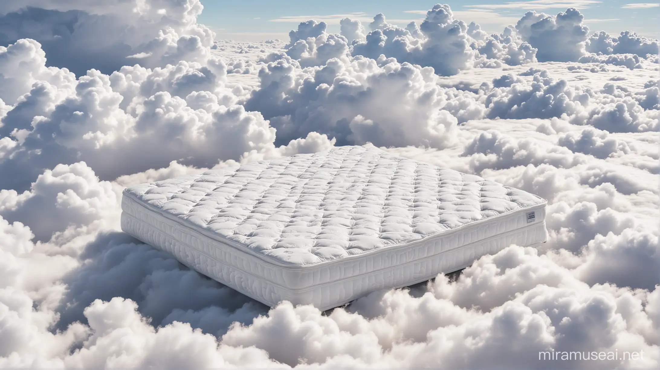Serene Slumber on Ethereal White Clouds Mattress
