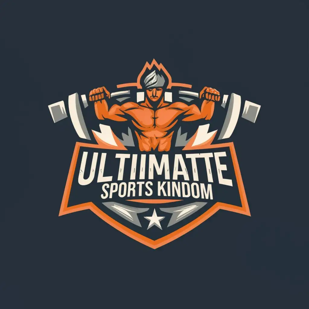 logo, The ultimate training methodology, with the text "Ultimate Sports Kingdom", typography, be used in Sports Fitness industry