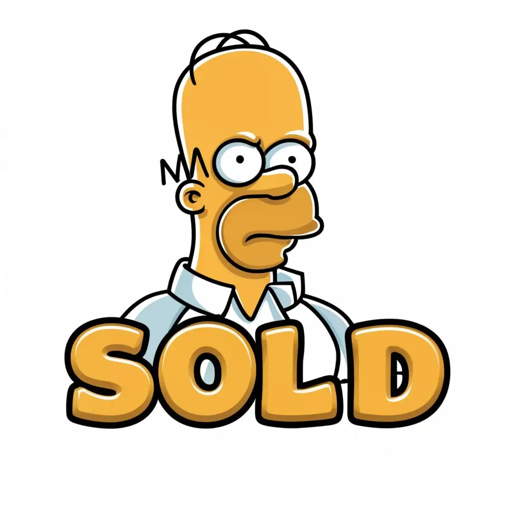 LOGO-Design-For-Springfields-Finest-Homer-Simpson-Inspired-Sold-Typography