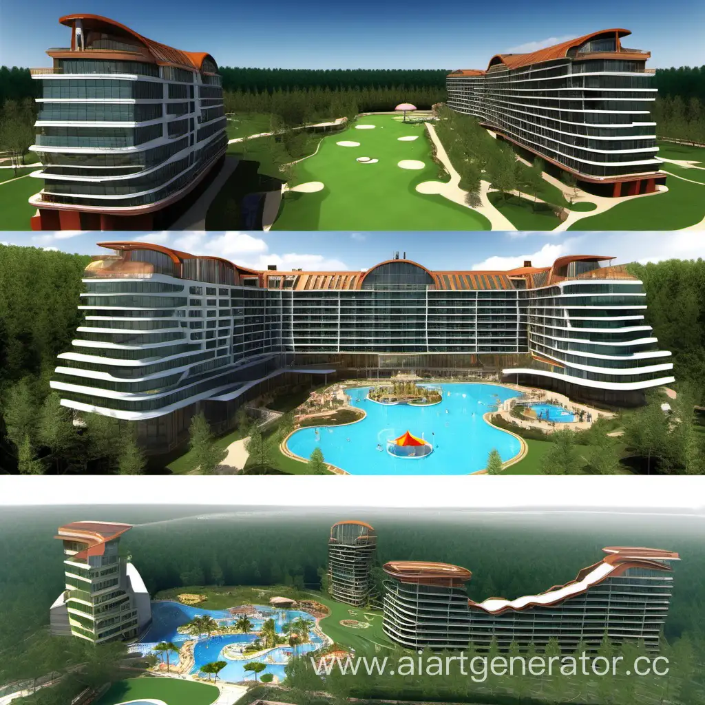 Luxurious-Golf-Club-Hotel-with-Casino-and-Water-Park-Amidst-Forest-Serenity