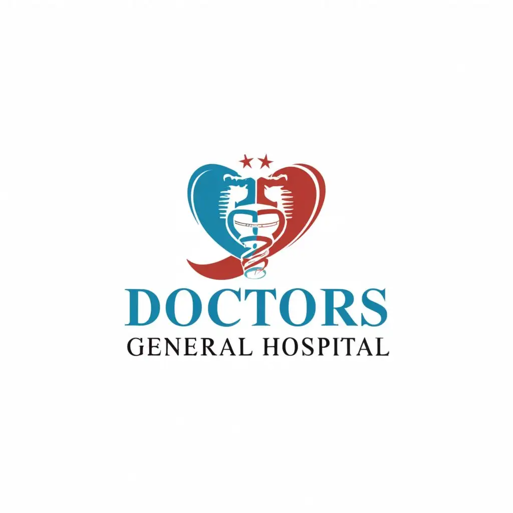 logo, health, with the text "Doctors General Hospital", typography, be used in Medical Dental industry