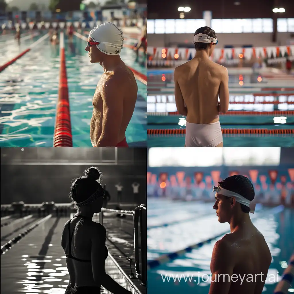 Swimmer-Preparing-for-Race-by-the-Poolside