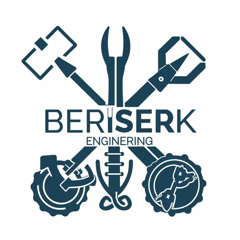 logo, Tools biomedical engineering, with the text "BerserkBME", typography, be used in Technology industry
