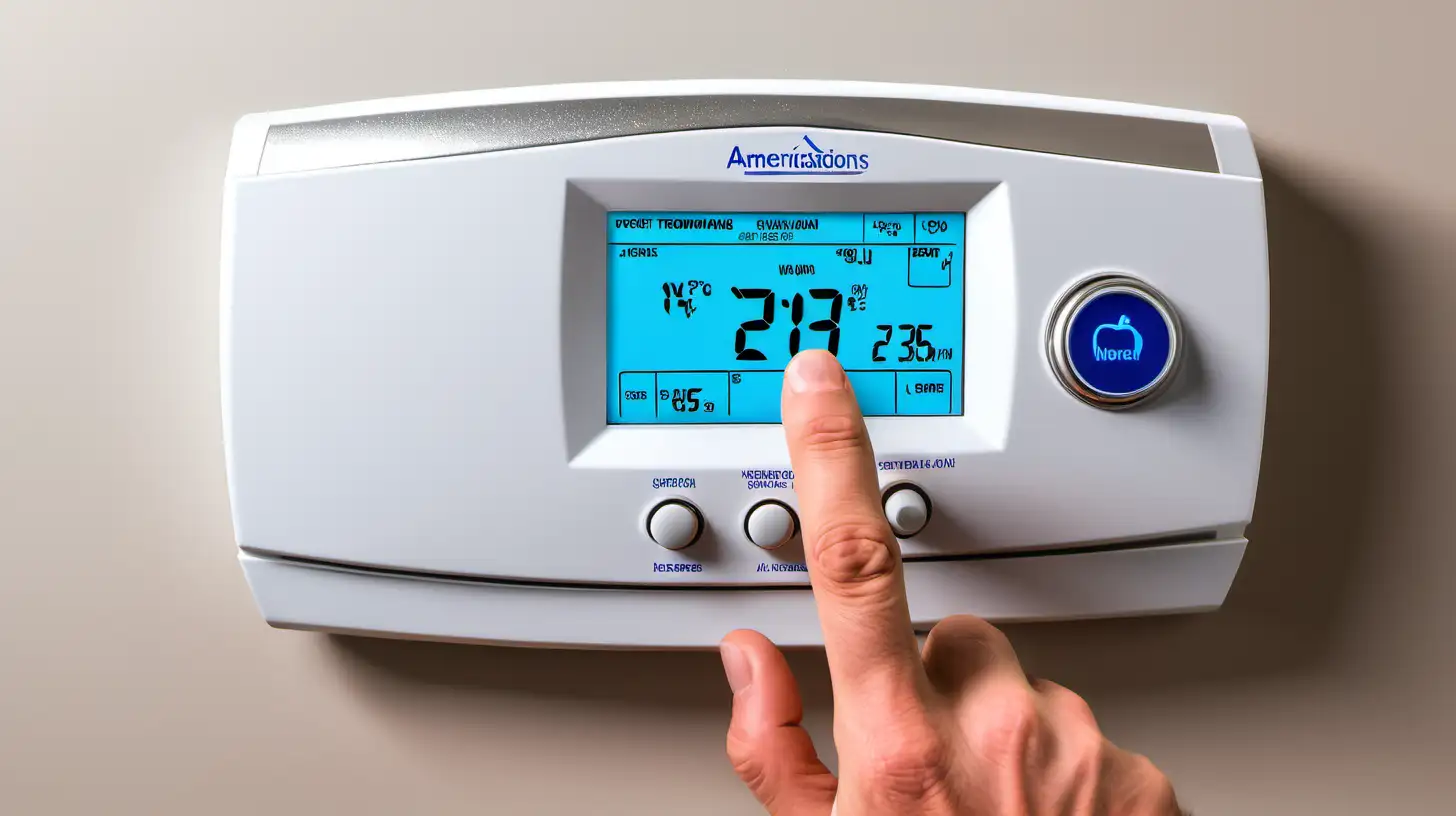 Expert HVAC Technicians Installing AC Thermostats Systems