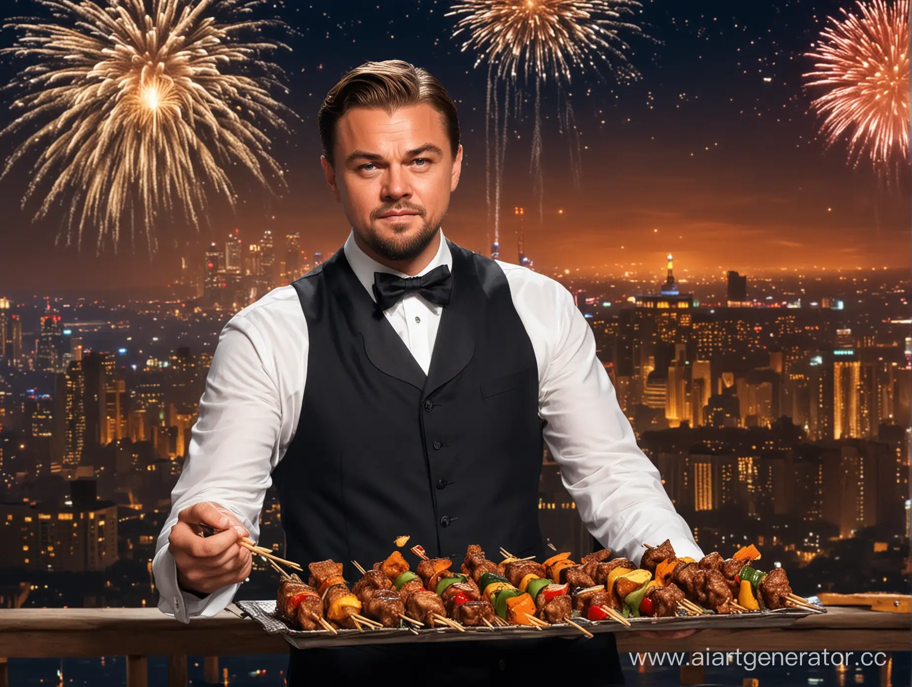 Leonardo-DiCaprio-Enjoying-Shish-Kebabs-Amidst-Fireworks-Spectacle