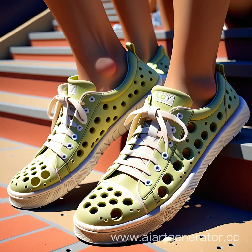 Vintage-Sneakers-with-WornOut-Charm-Holey-Sneakers