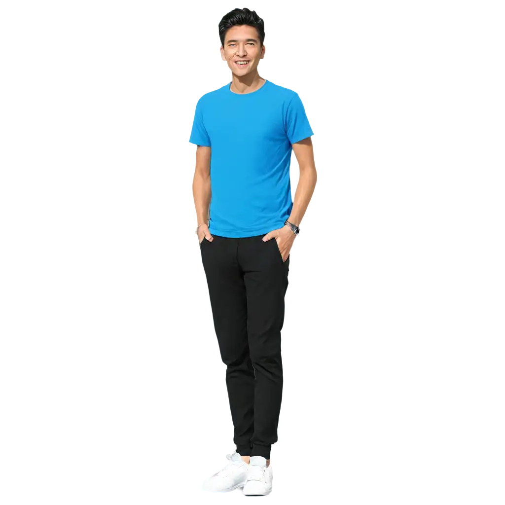 Vibrant-Blue-Sky-TShirt-Cartoon-PNG-Perfect-for-Online-Merchandise-and-Digital-Marketing