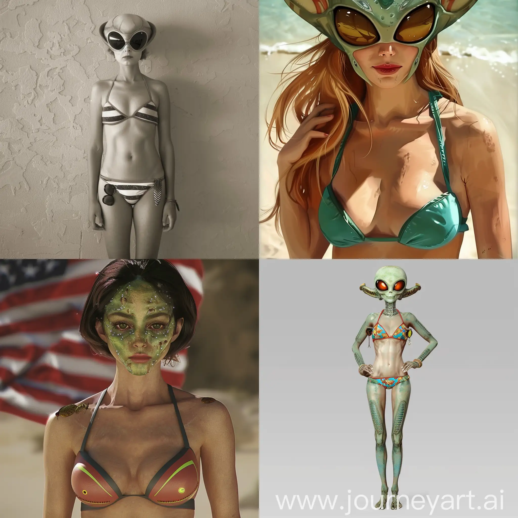 Extraterrestrial-Beauty-Stunning-Alien-Girl-in-Bikini