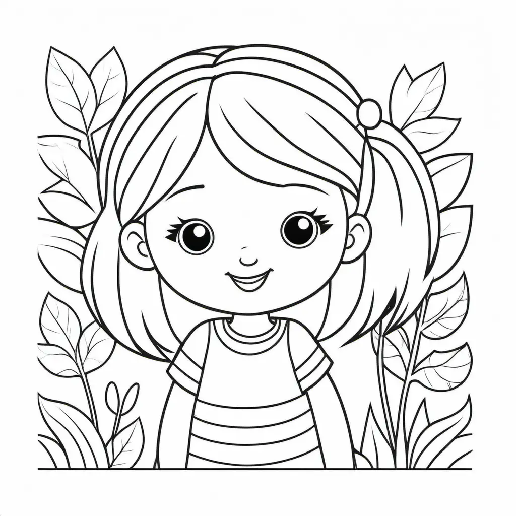 cokis, Coloring Page, black and white, line art, white background, Simplicity, Ample White Space. The background of the coloring page is plain white to make it easy for young children to color within the lines. The outlines of all the subjects are easy to distinguish, making it simple for kids to color without too much difficulty