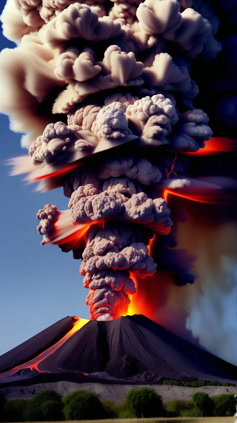 Spectacular Volcano Eruption Displaying Natures Fury