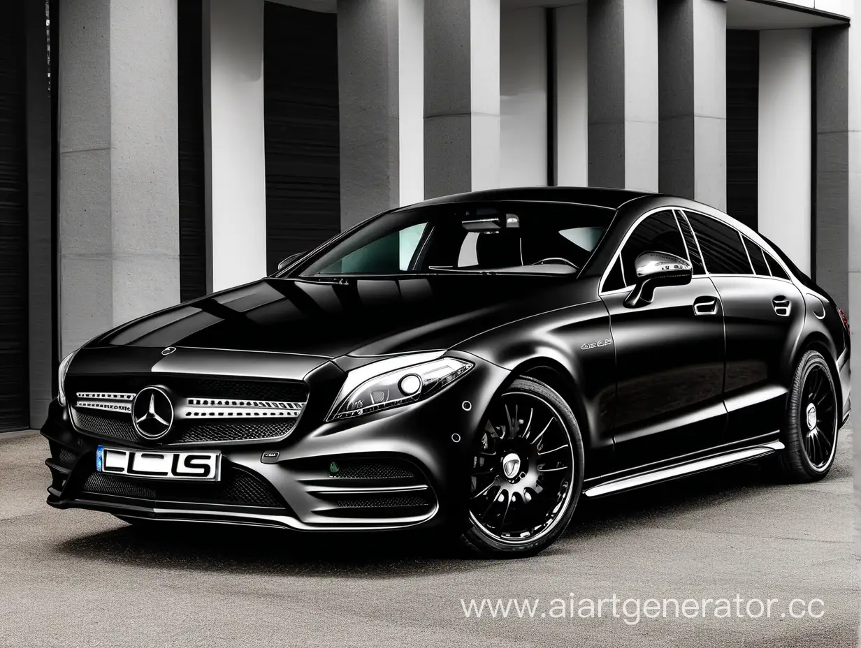 Black-Mercedes-CLS-Luxury-Sedan