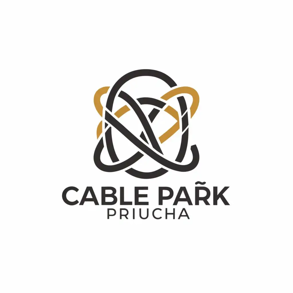 a logo design,with the text "Cable Park "Pricha"", main symbol:rope park, park with ropes, high rope course,Moderate,be used in Travel industry,clear background