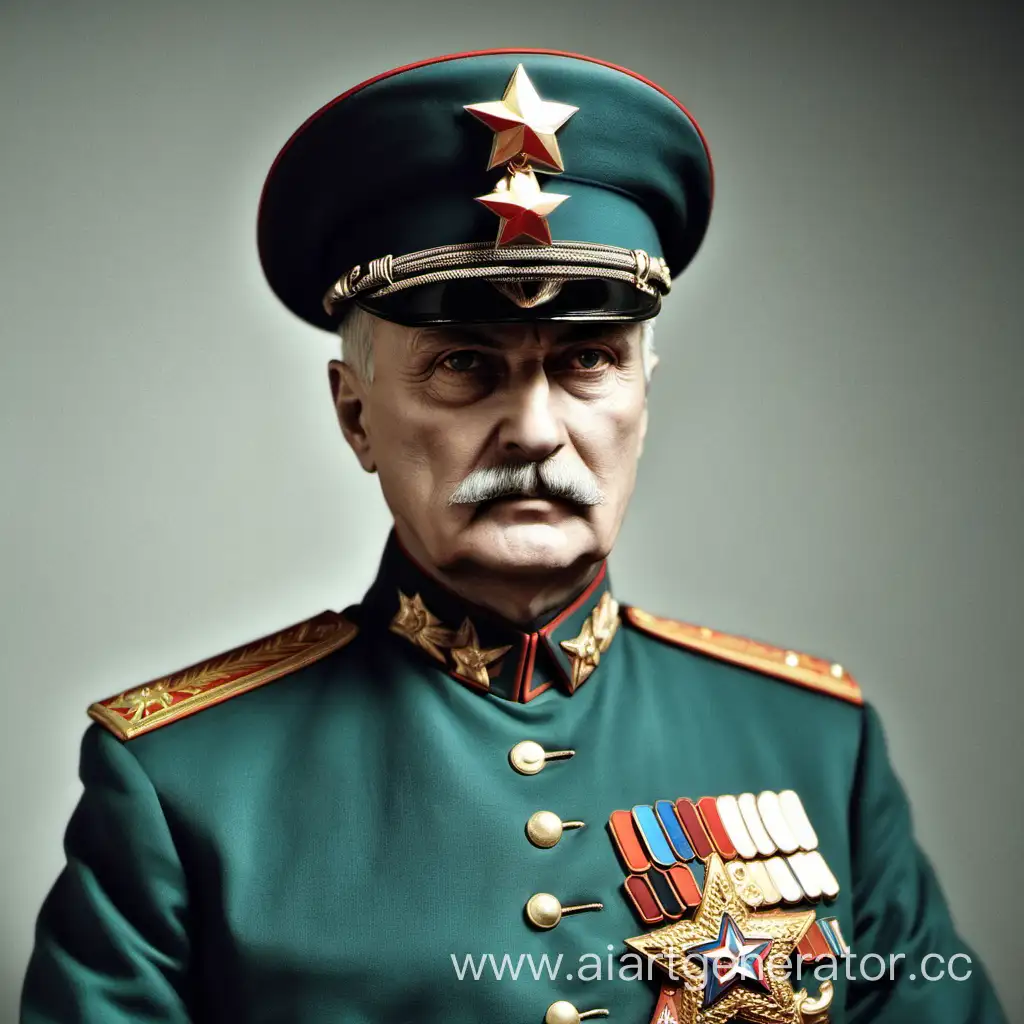 Russian-Army-General-from-the-20th-Century-in-Command