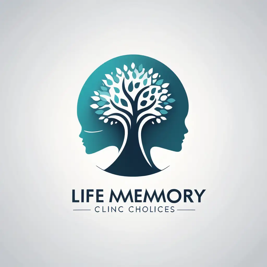simple vector logo of life memory clinic named "new life choices"
