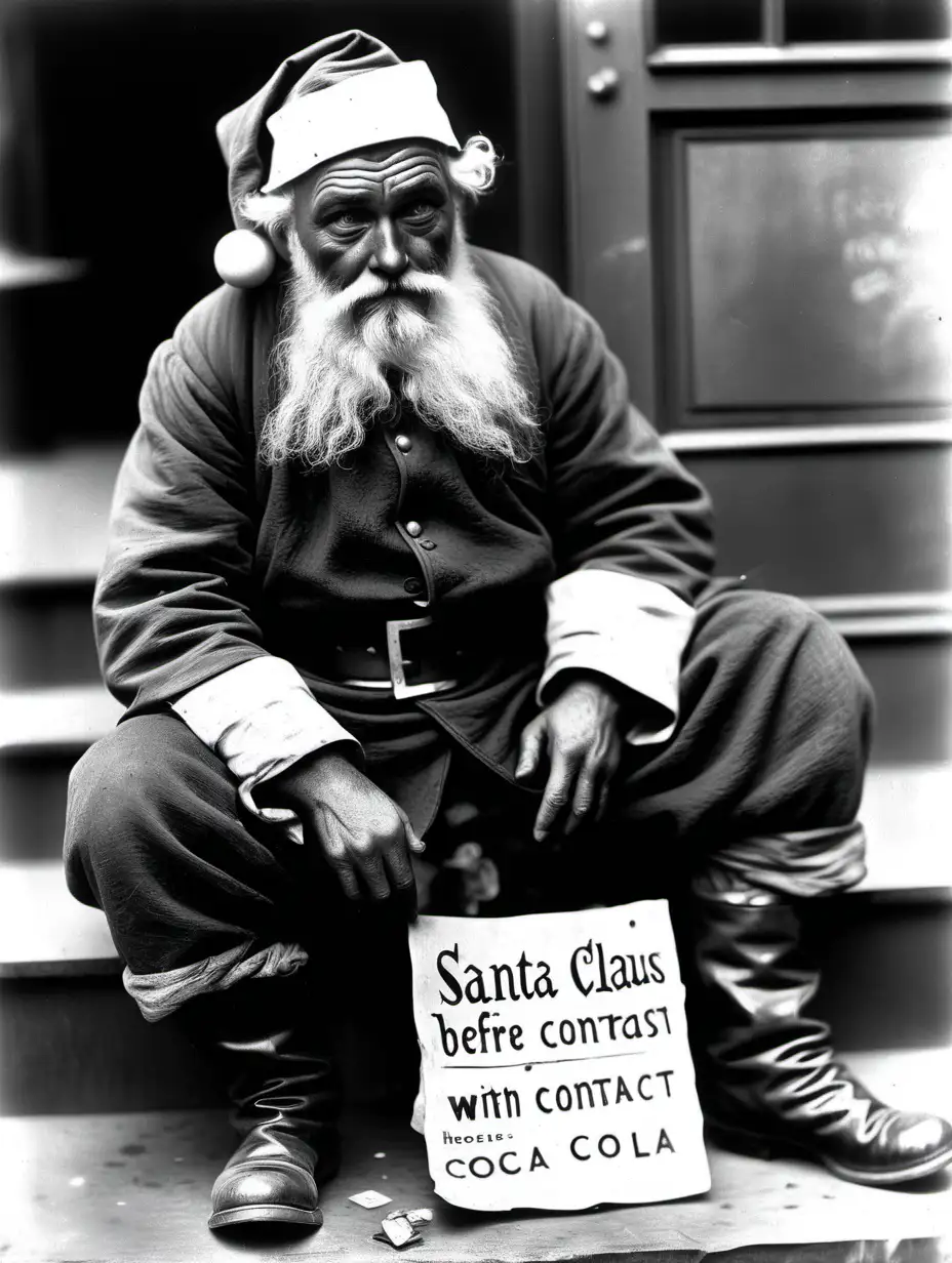 Santa Claus Journey from Homelessness to Icon A Historic Photo