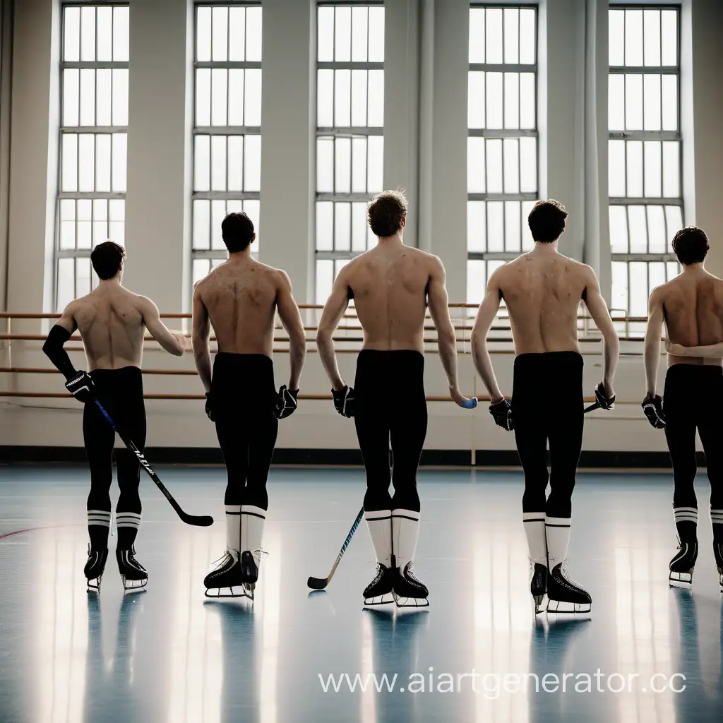 Athletic-Ballet-Hockey-Players-Performing-En-Pointe