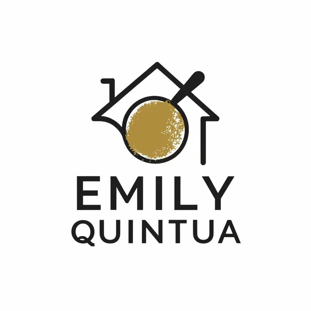 logo, House, with the text "Emily Quintua", typography, be used in Restaurant industry