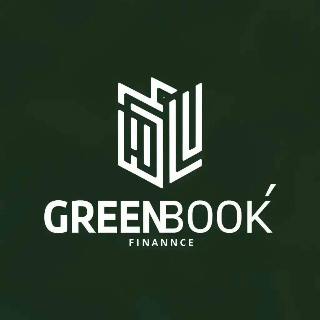 a logo design,with the text 'GREEN BOOK', main symbol:DOCUMENT, TIME,complex, be used in Finance industry,clear background