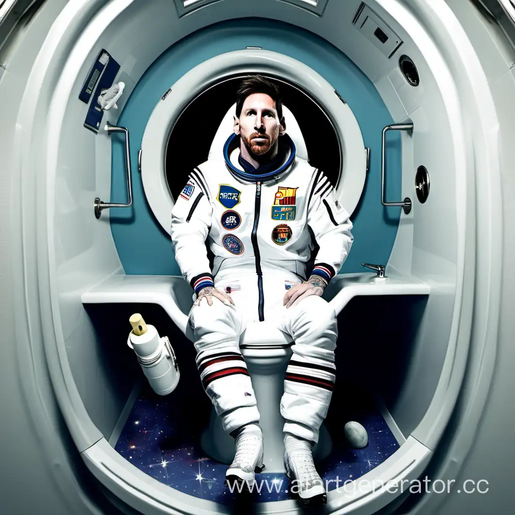 Messis-Galactic-Voyage-Soccer-Legend-Soars-into-Space-on-a-Cosmic-Toilet