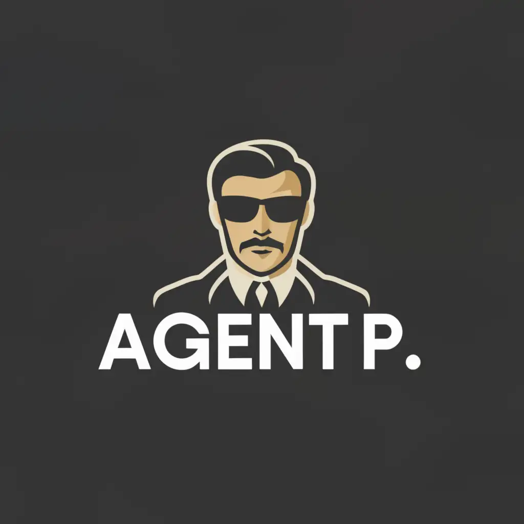 a logo design,with the text "Agent P", main symbol:Agent,Moderate,clear background