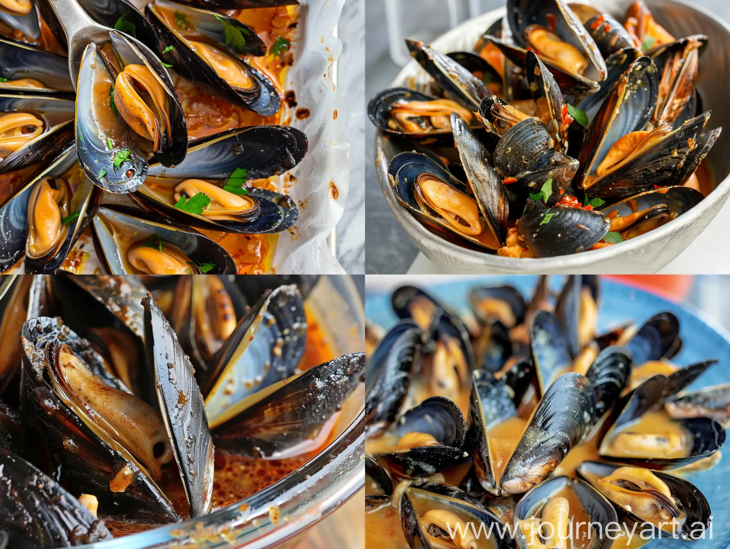 Gourmet-Baked-Mussels-in-Flavorful-Garlic-Butter-Sauce