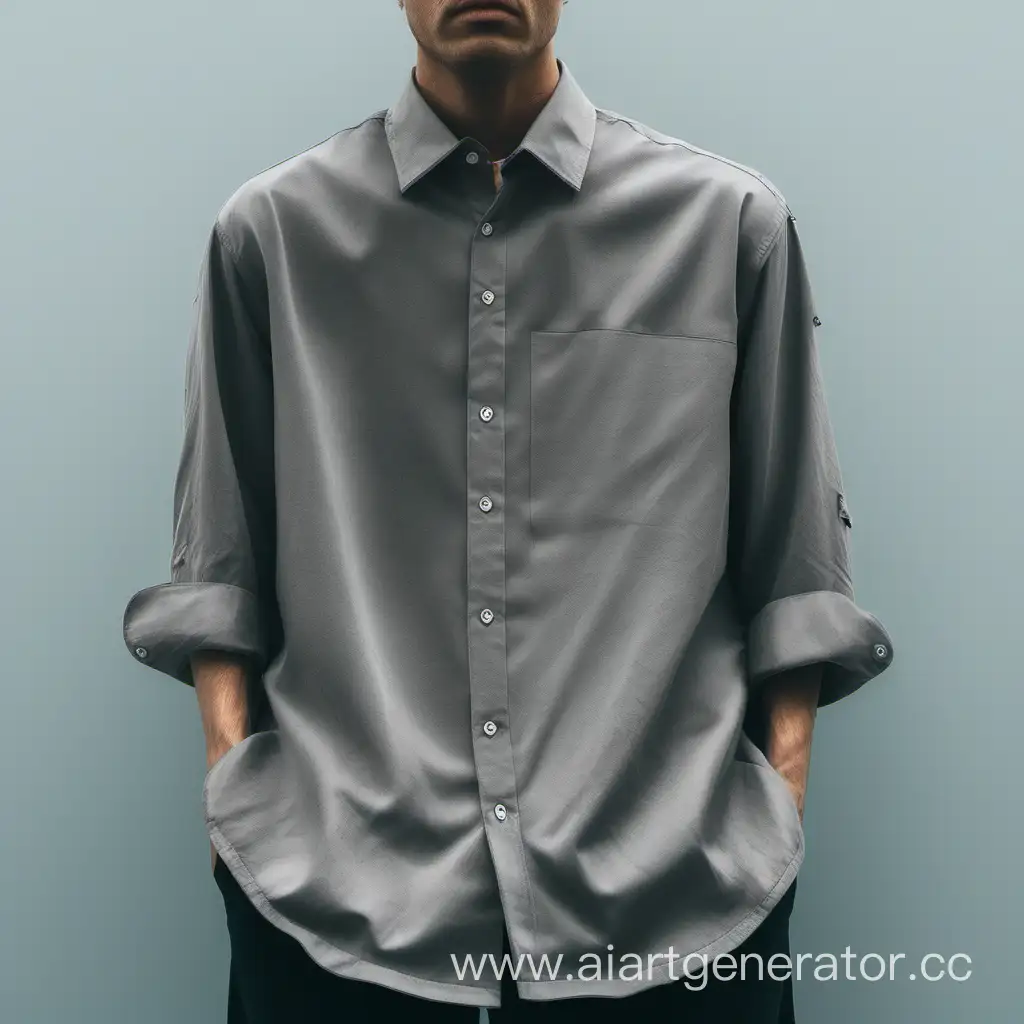 dull shirt on a person