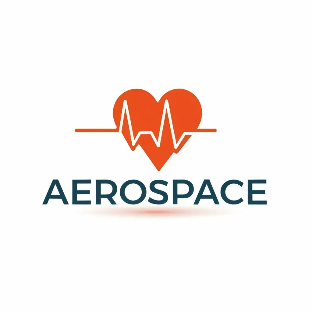 logo, Cardiology, with the text "Aerospace", typography, be used in Medical Dental industry