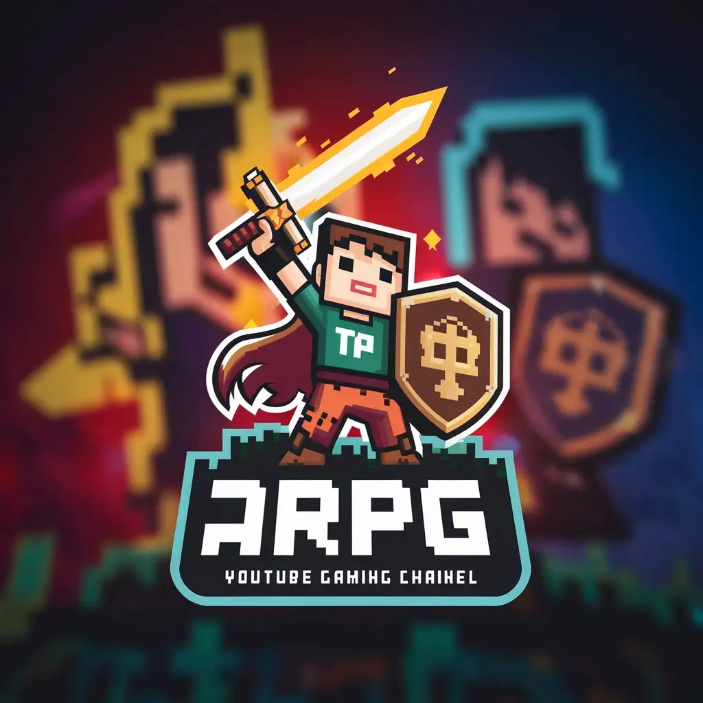Make me a logo for a youtube gaming channel called TP's ARPG