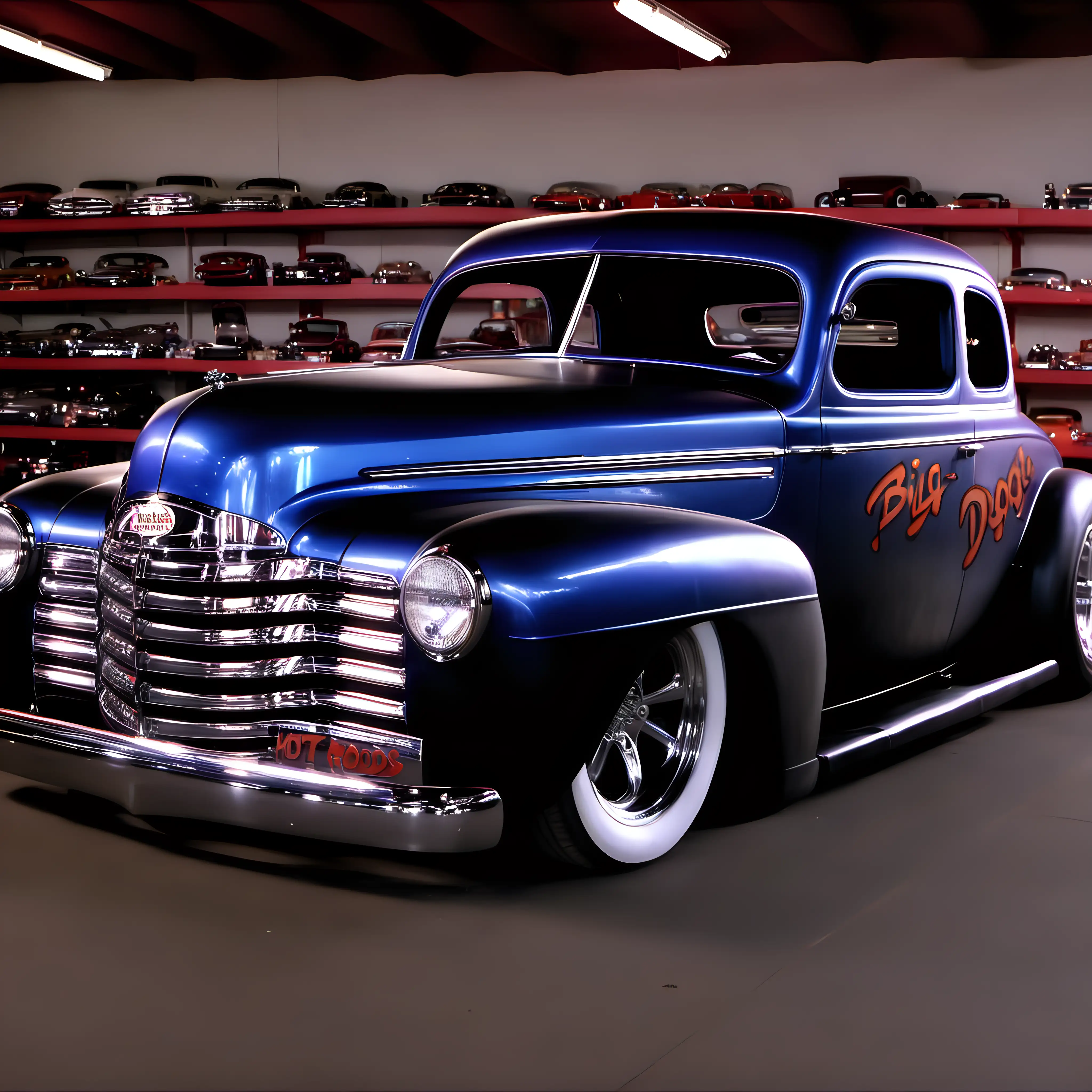 Vibrant Hot Rods Display at Big Doggs House of Hot Rods 16K Full HD