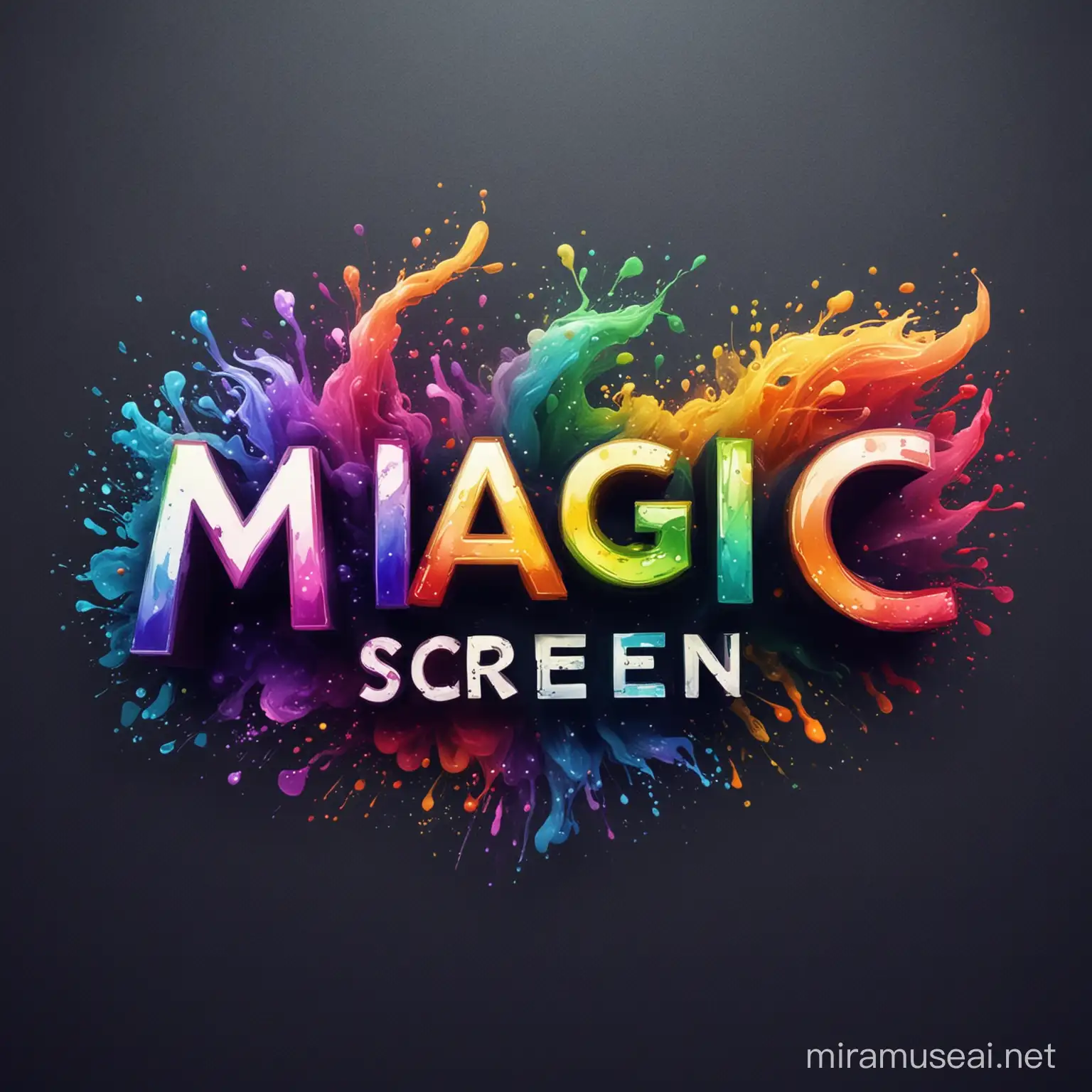 Vibrant Color Palette Logo for Magic Screen Channel