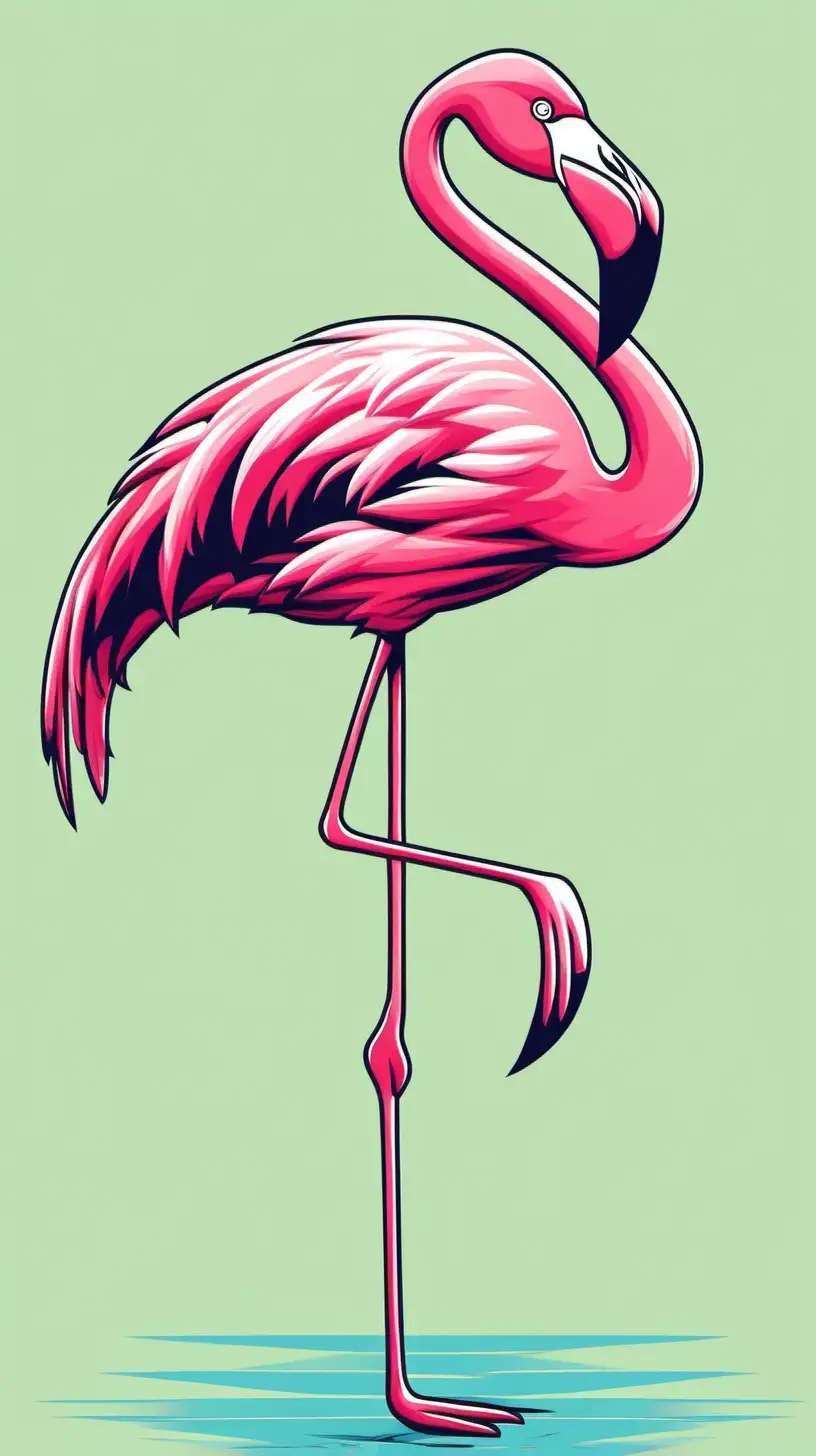 vector flamingo