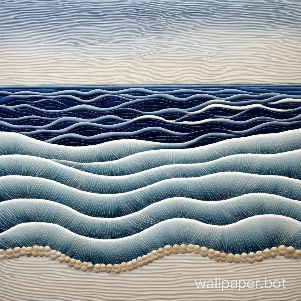 Winter-Ocean-Corton-Applique-Beautiful-Seascape-Fabric-Art