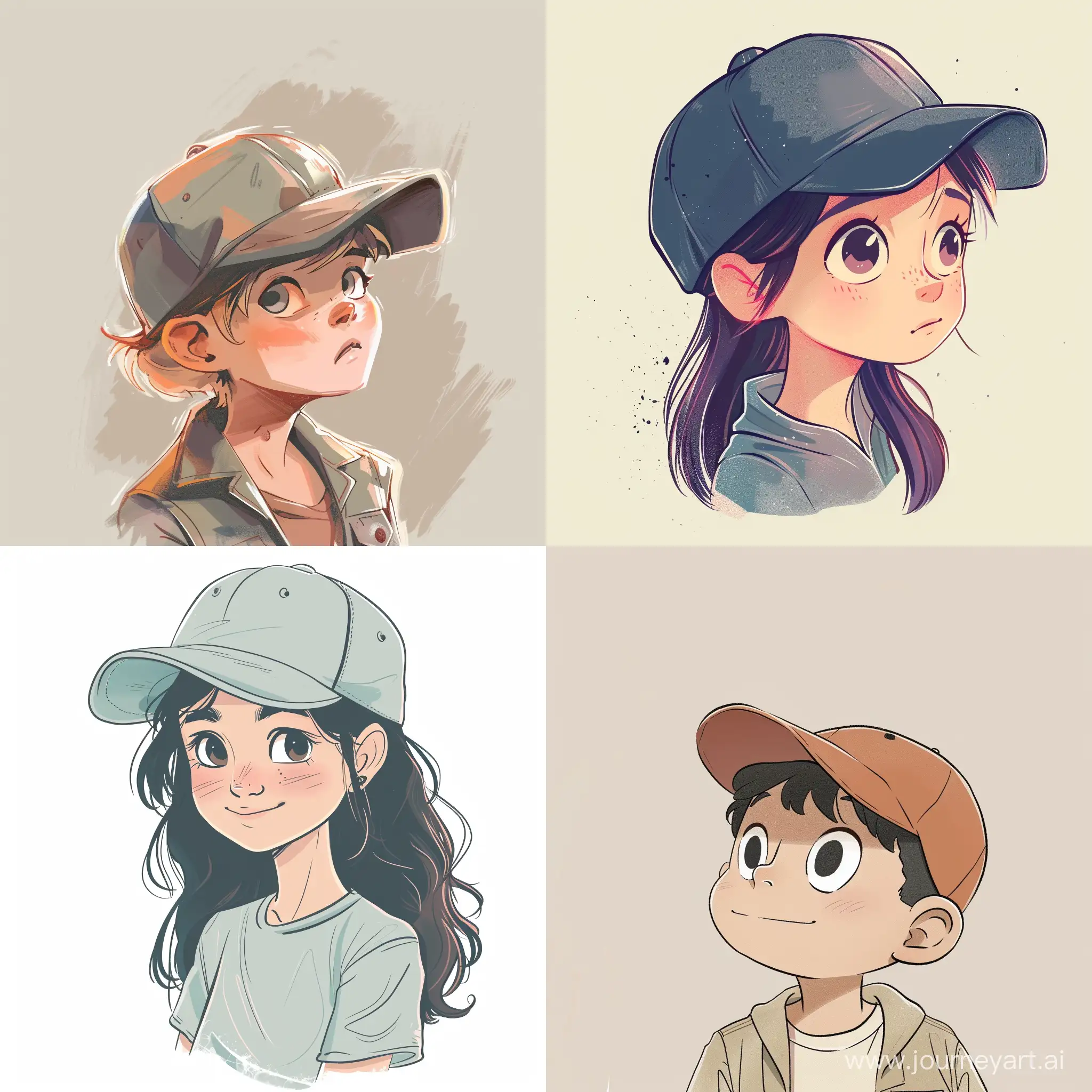 Cheerful-Cartoon-Character-in-Cap-with-Soft-Color-Palette